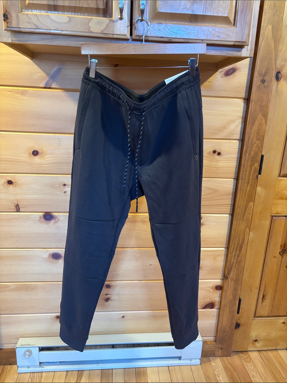 Men's Black Drawstring Jogger Pants